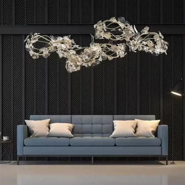 Luxury Flower Shape Crystal Chandelier – Modern LED Crystal Ceiling Light for Homes, Hotels & Villas Ghana