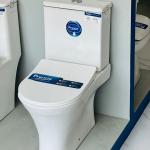 Modern White Dual-Flush Toilet – Floor-Mounted Two-Piece WC with Soft-Close Seat