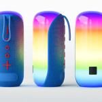 Portable Wireless Bluetooth Speaker with RGB LED Lights – Rechargeable Mini Party Speaker for Ghana