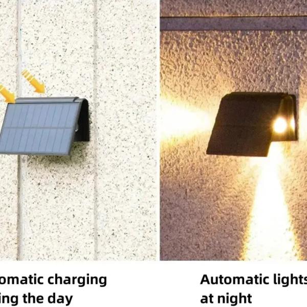 RGB Solar Garden Patio Wall Lights – IP65 Waterproof Outdoor Solar Fence Lights Ghana