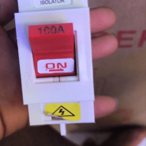 100A Single Phase Isolator Switch – Main Power Cut-Off Switch (220V AC) for Ghana