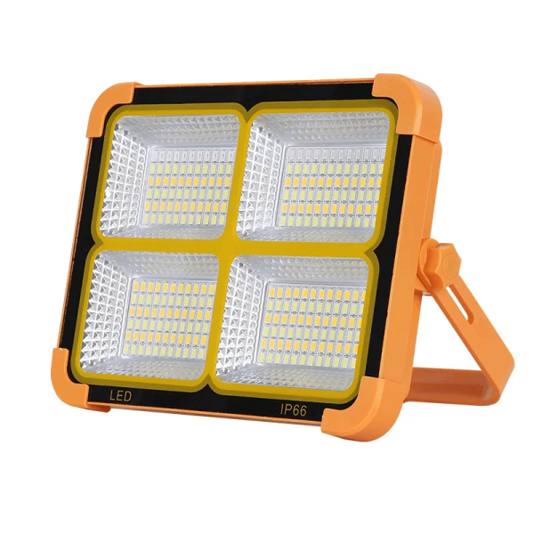 Solar Rechargeable 4 Head LED Flood Light – Outdoor Emergency Security Light Ghana