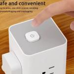 Tankara Heavy-Duty Power Strip 2500W Ghana – 8–12 Socket Extension Board with USB-C & USB UK Plug