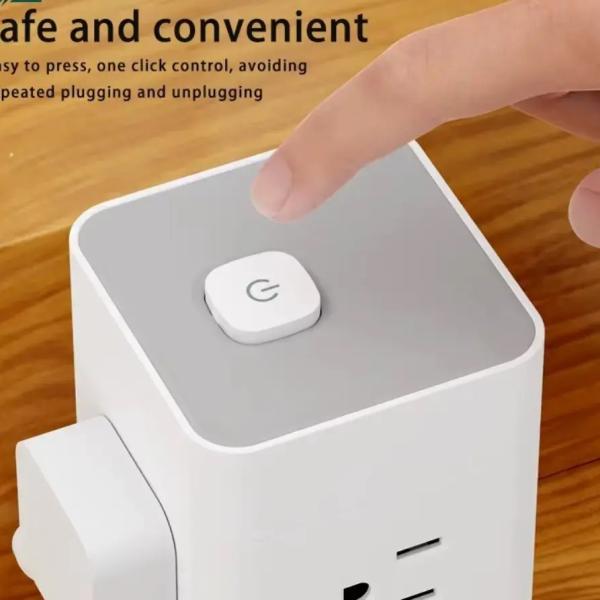 Tankara Heavy-Duty Power Strip 2500W Ghana – 8–12 Socket Extension Board with USB-C & USB UK Plug