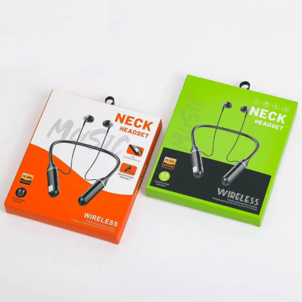 Wireless Neckband Bluetooth Earphones G01 – Waterproof Sports Headset with Strong Bass for Ghana