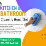 Multi-Purpose Cleaning Brush Set Ghana – Kitchen, Bathroom & Tile Scrub Brushes