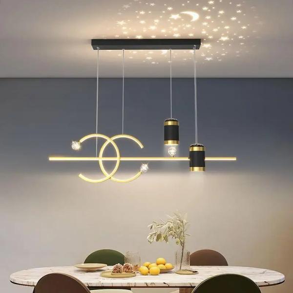 Modern Nordic Long Strip Pendant Light – Dining Chandelier Ghana