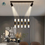 Modern Luxury Interior Chandelier – Model No. 1, Stainless Steel + Crystal Ghana