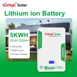 10kWh LiFePO4 Solar Battery 51.2V with Smart BMS – Wall-Mounted Energy Storage System