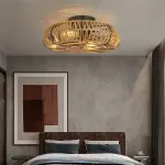 19″ Rattan Ceiling Fan Light Ghana – 6-Speed Remote Control Decorative Ceiling Fan
