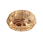 19″ Rattan Ceiling Fan Light Ghana – 6-Speed Remote Control Decorative Ceiling Fan