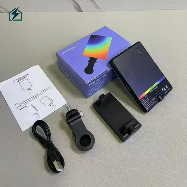 RGB LED Portable Clip Fill Light VL-60BI – Video Call & TikTok Lighting Ghana