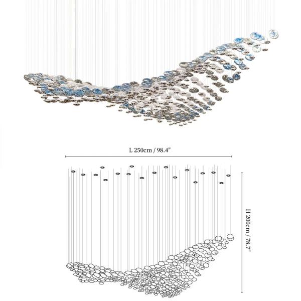 Designer Glass Ball Pendant Light – Modern Luxury LED Ghana