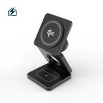Qi2 3-in-1 Foldable Wireless Charger – Fast Magnetic Charging for Phone, Watch & Earbuds