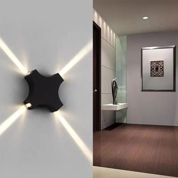 LED Cross Star Wall Light – Outdoor Waterproof Decorative Light Ghana