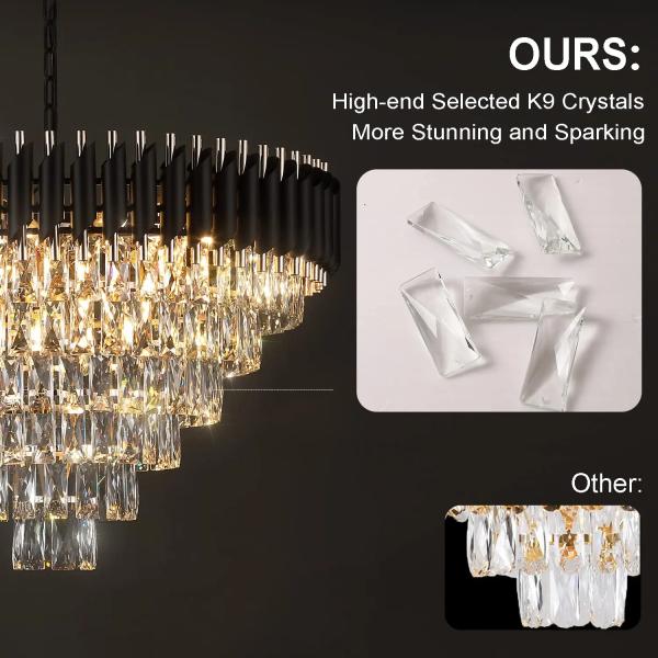 Modern European Luxury Crystal Chandelier