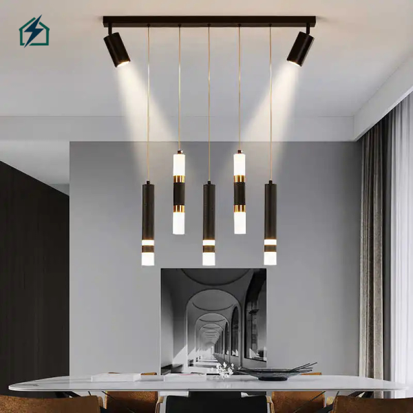 Modern Luxury Interior Chandelier – Model No. 1, Stainless Steel + Crystal Ghana