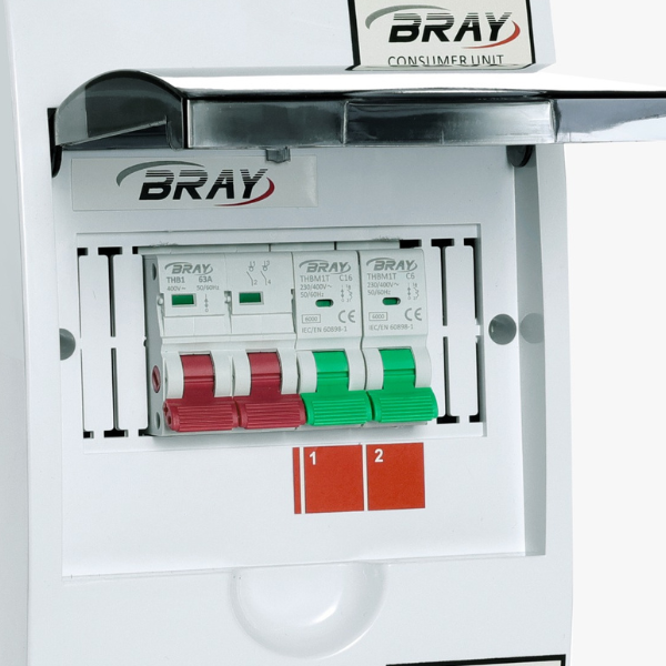 2 Way Outdoor ABS Distribution Box IP40 – Circuit Breaker Power Box