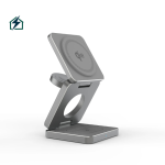 Qi2 3-in-1 Foldable Wireless Charger – Fast Magnetic Charging for Phone, Watch & Earbuds