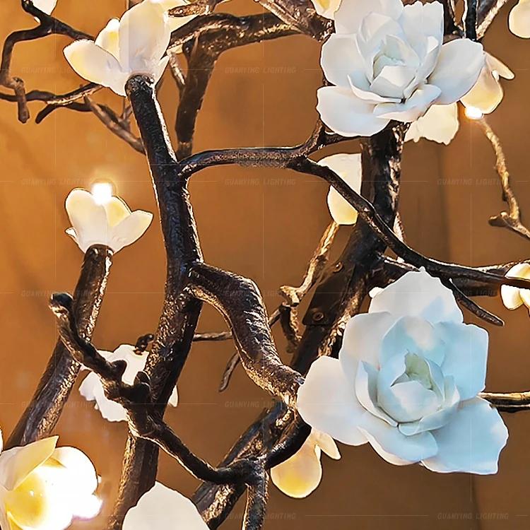 Luxury Copper Flower Branch Pendant Lamp – Villa & Hotel Lighting Ghana