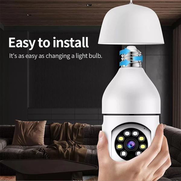 E27 WiFi Bulb Security Camera 360° – Ghana