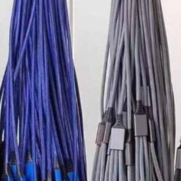 3-in-1 Fast Charging Flat Cable – iPhone, Type-C & Micro USB Ghana