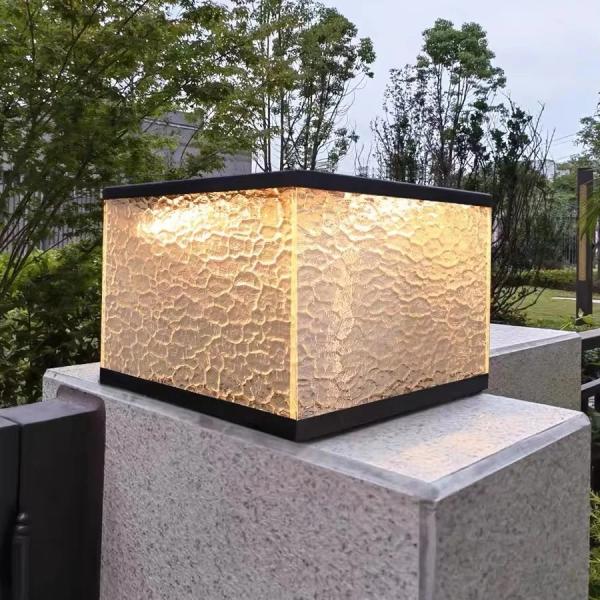 Outdoor Modern Solar LED Gate Pillar Light – Waterproof IP65 Ghana
