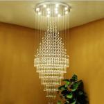 Nordic Long Crystal Chandelier 6079 – Luxury Staircase Ceiling Light