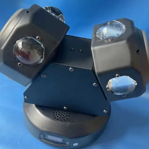 4-in-1 RGB Double Moving Head Light with Laser Effect for Stage & Disco Lighting