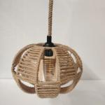 Retro Hemp Rope & Metal Pendant Lamp – Industrial Hanging Light Ghana