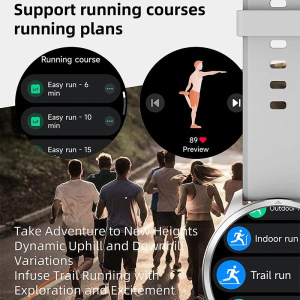 GTR1 AMOLED Dual GPS Smartwatch – 1.43” Display, BT Calling, Fitness & Business Watch Ghana