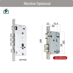 Swipe Card Hotel Door Lock – Carbon Steel, Hotel Security Ghana