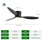 52 Inch Ceiling Fan with LED Light & Remote Control Ghana | Modern Energy-Saving Ceiling Fan