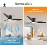 52 Inch Ceiling Fan with LED Light & Remote Control Ghana | Modern Energy-Saving Ceiling Fan