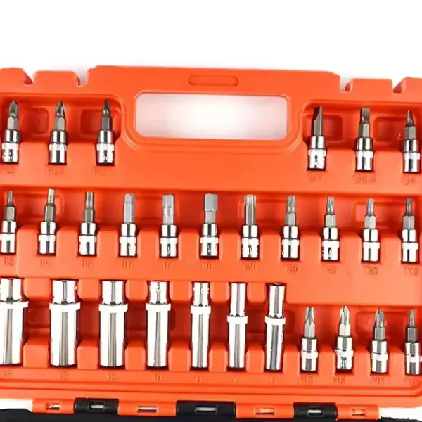 53-Piece 1/4-Inch Drive Ratchet Wrench & Socket Set