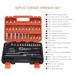 53-Piece 1/4-Inch Drive Ratchet Wrench & Socket Set