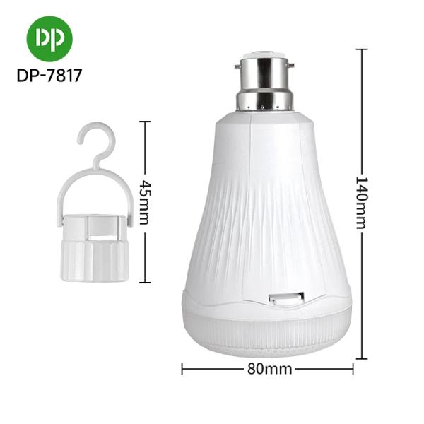 DP 9W Dumsor Rechargeable Emergency LED Bulb Ghana