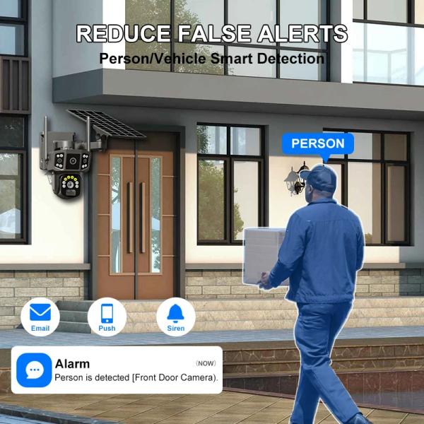 V380 Solar Bullet & Dome Hybrid Security Camera – Wireless Outdoor Surveillance Ghana