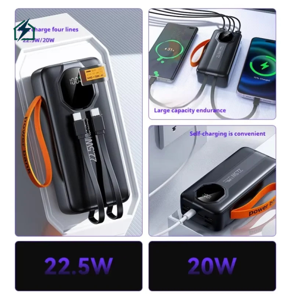 60,000mAh Power Bank Ghana – Fast Charging PD Portable Charger (BY-570S)