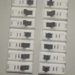 6 Way 18 Pole SPN Distribution Board with 100A DP Main Isolator & Factory Installed MCBs
