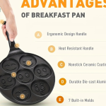 7-Hole Breakfast Pan Ghana – Pancakes, Waffles, Crepes