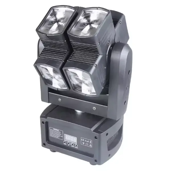 8×12W RGBW Rotating LED Moving Head Light with DMX512 for DJ & Events