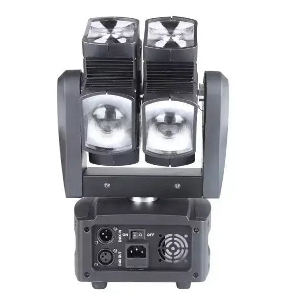 8×12W RGBW Rotating LED Moving Head Light with DMX512 for DJ & Events