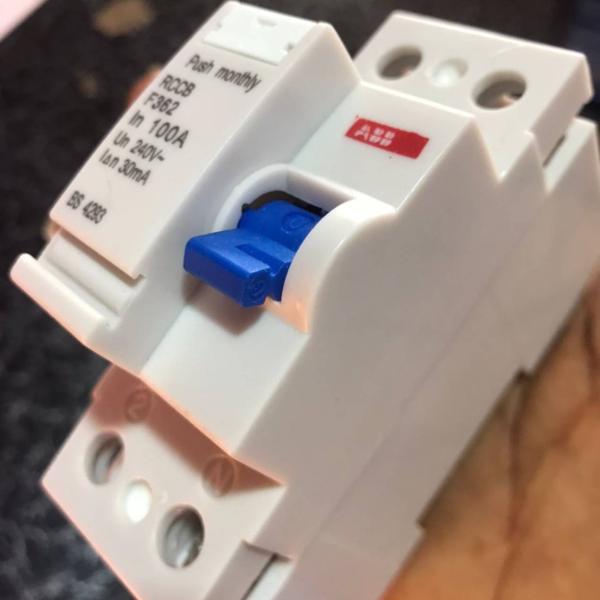 ABB 2 Pole Circuit Breaker 100A 30mA – Reliable Power Protection Ghana