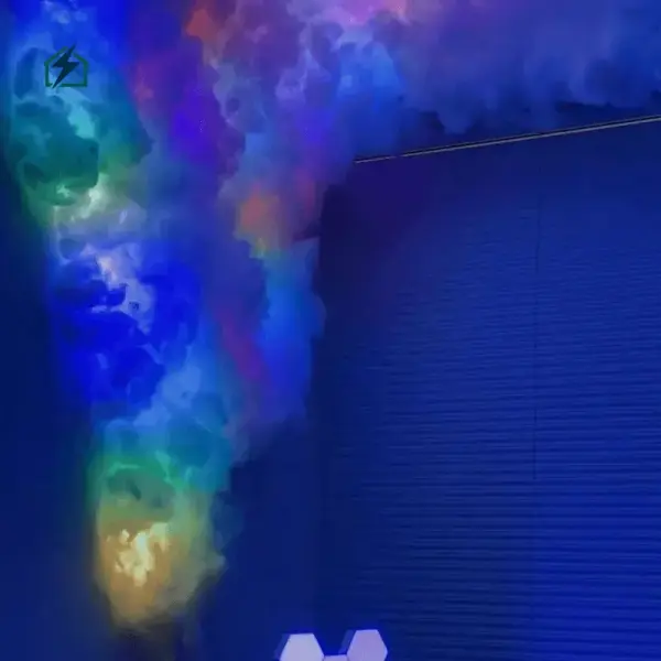 APP Control Thunder Cloud RGB Ceiling Light 5 Meter Ghana | Smart Gaming Room LED Cloud Light