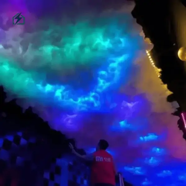 APP Control Thunder Cloud RGB Ceiling Light 5 Meter Ghana | Smart Gaming Room LED Cloud Light