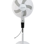 Bray Solar Rechargeable Standing Fan with LED Light & Remote