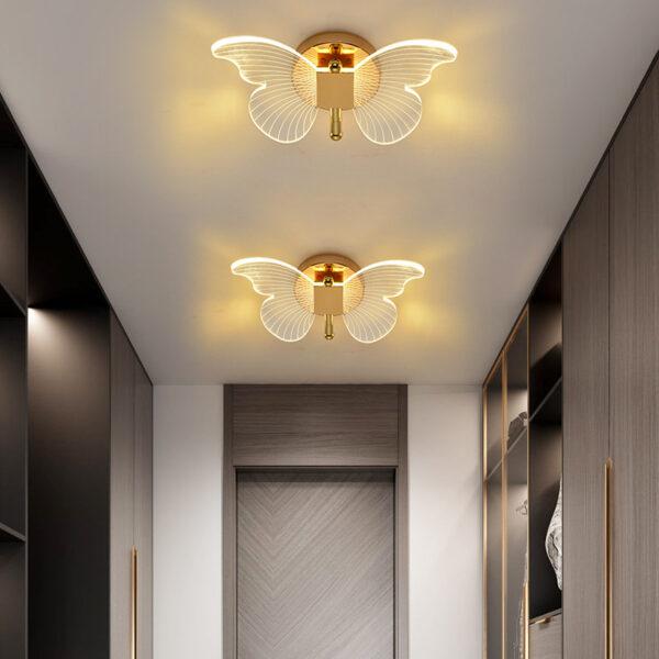Gold Butterfly LED Wall Light – Modern Decorative Wall Lamp Ghana