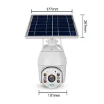 C-Berry PTZ Solar Security Camera 4G Wireless Smart CCTV Camera with AI Detection & Two-Way Audio for Ghana