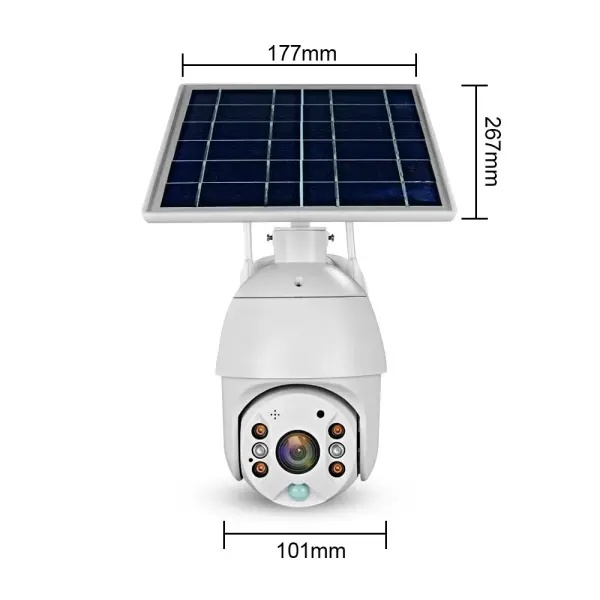 C-Berry PTZ Solar Security Camera 4G Wireless Smart CCTV Camera with AI Detection & Two-Way Audio for Ghana